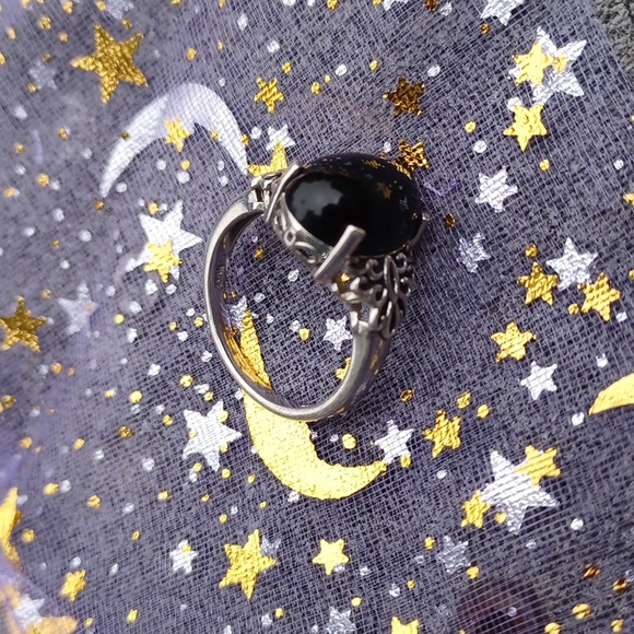 New Sterling Silver Onyx ring size 7 - Picture 8 of 9